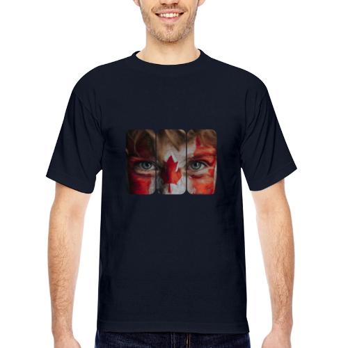 Canada: Maple Leaf Gaze - Bayside Unisex Heavyweight USA Made T-Shirt