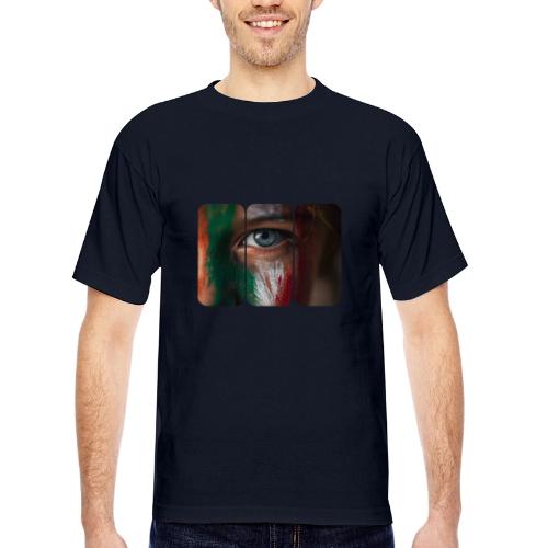 Mexico: Pride in Three Colors - Bayside Unisex Heavyweight USA Made T-Shirt