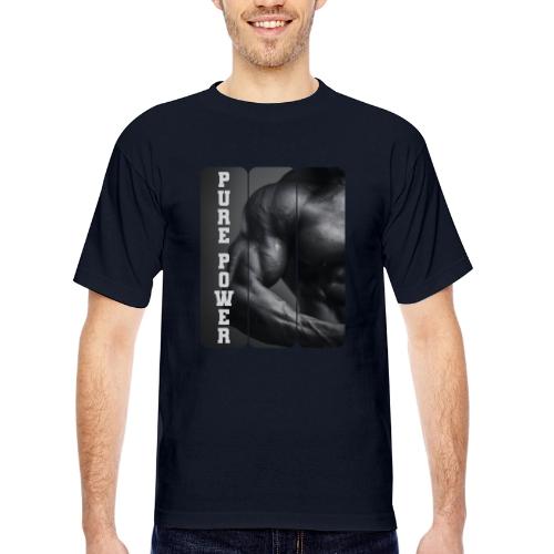 Bodybuilding: Pure Power - Bayside Unisex Heavyweight USA Made T-Shirt