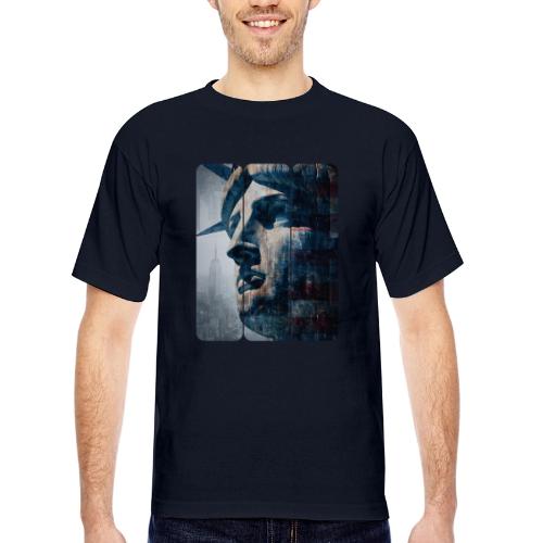 USA: Urban Liberty Triptych - Bayside Unisex Heavyweight USA Made T-Shirt