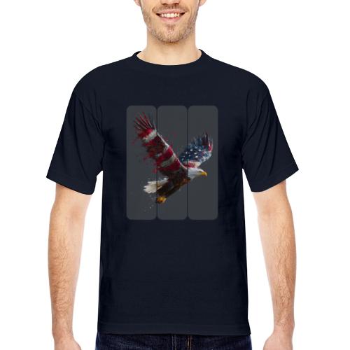 USA: Freedom in Flight - Bayside Unisex Heavyweight USA Made T-Shirt