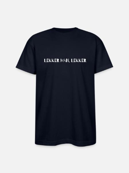 Lekker lekker South African - Bayside Unisex Heavyweight USA Made T-Shirt - navy