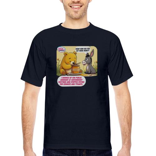 Honey Bear - Fire Tyrants - Bayside Unisex Heavyweight USA Made T-Shirt
