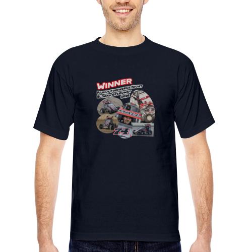 Luke Hall - Eldora Speedway FFN#1 Design 2 - Bayside Unisex Heavyweight USA Made T-Shirt