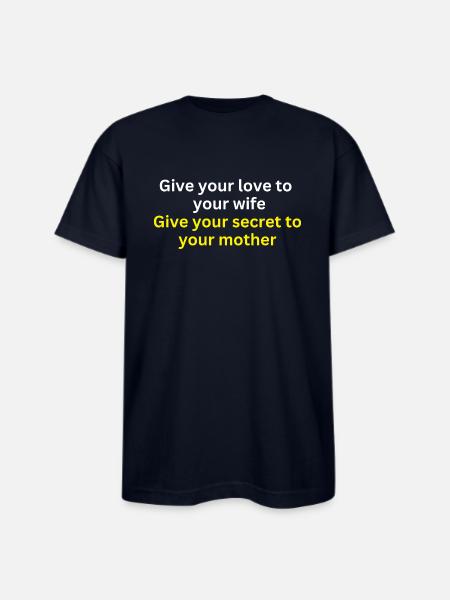 Love and Loyalty T-shirt - Bayside Unisex Heavyweight USA Made T-Shirt - navy