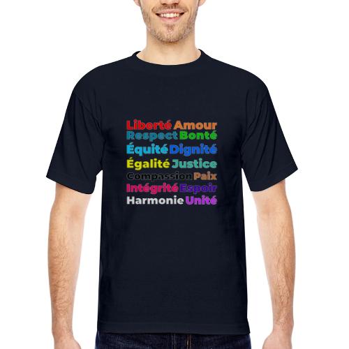 Words of Light - Bayside Unisex Heavyweight USA Made T-Shirt