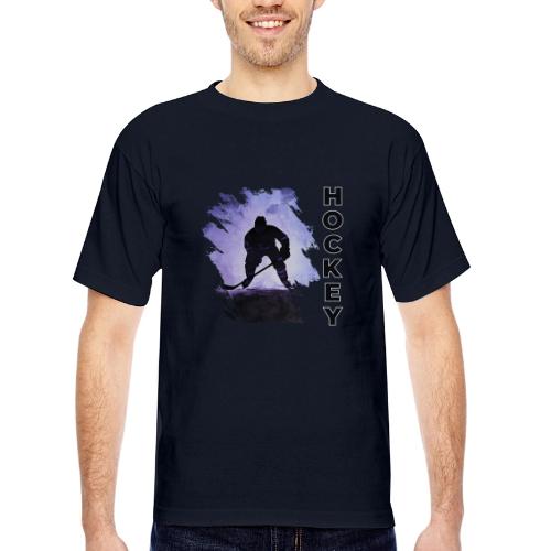 Hockey Charge - Bayside Unisex Heavyweight USA Made T-Shirt
