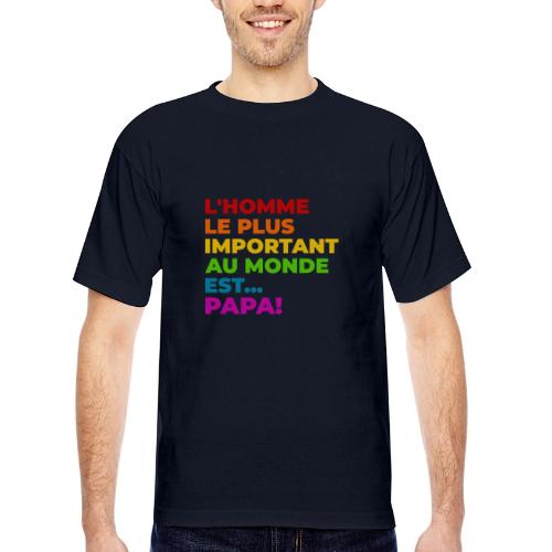 Dad: The Most Precious Man in the World - Bayside Unisex Heavyweight USA Made T-Shirt