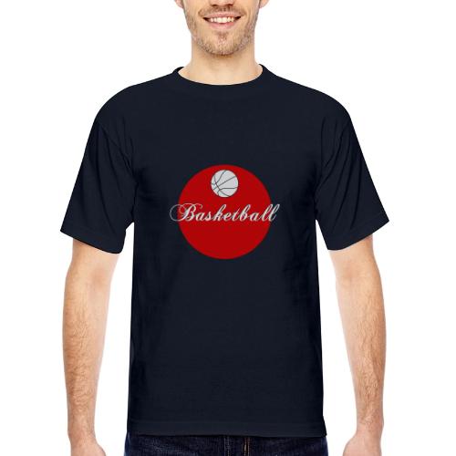 Basketball: Bold Hoops - Bayside Unisex Heavyweight USA Made T-Shirt