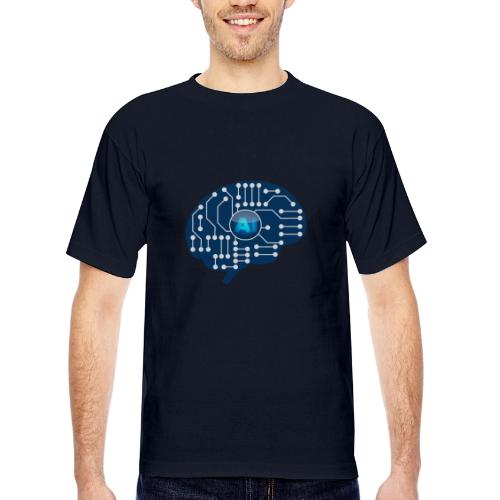AI: Mind Wired - Bayside Unisex Heavyweight USA Made T-Shirt