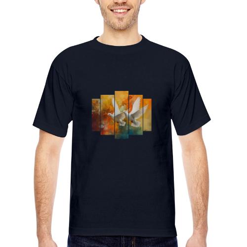 Wings of Peace - Bayside Unisex Heavyweight USA Made T-Shirt