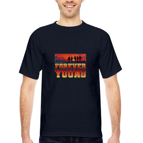 Forever Young - Bayside Unisex Heavyweight USA Made T-Shirt