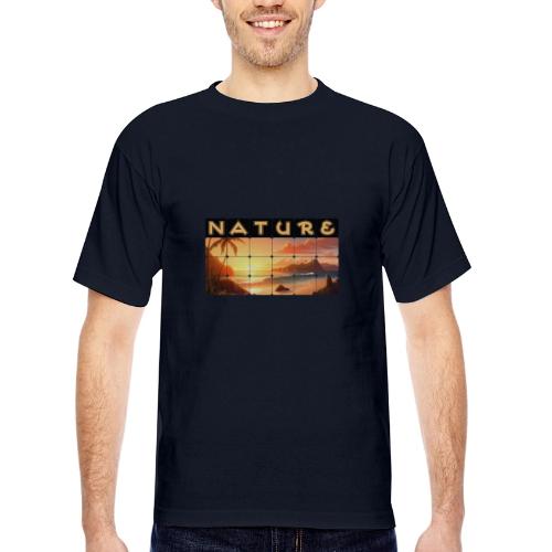 Nature: Tropical Twilight - Bayside Unisex Heavyweight USA Made T-Shirt