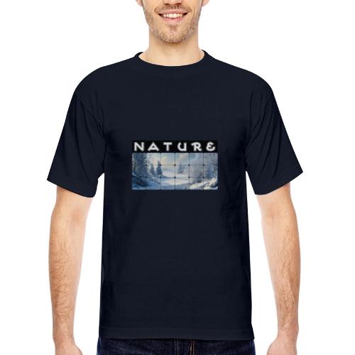 Nature: Frozen Horizon - Bayside Unisex Heavyweight USA Made T-Shirt