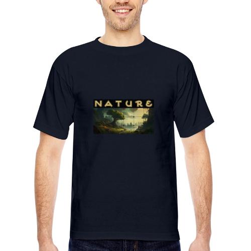 Whispers of Green Peaks - Bayside Unisex Heavyweight USA Made T-Shirt