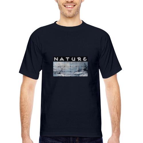 Nature: Winter Embrace - Bayside Unisex Heavyweight USA Made T-Shirt