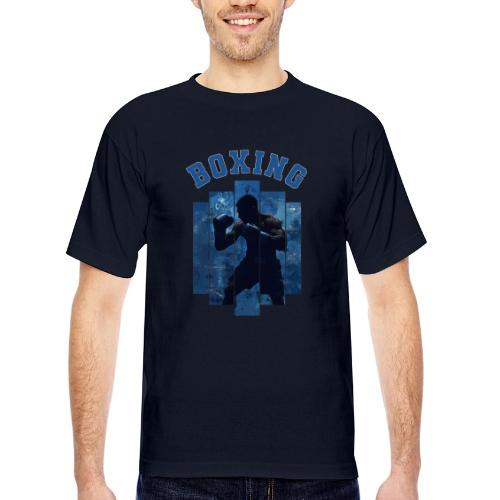 Boxing Never Stops - Bayside Unisex Heavyweight USA Made T-Shirt