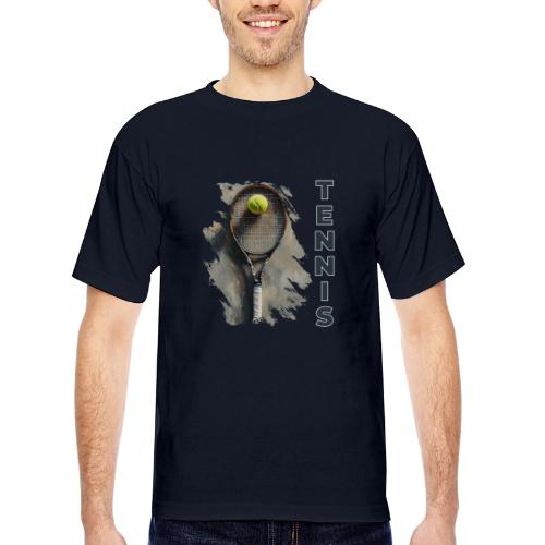 Tennis Power Play - Bayside Unisex Heavyweight USA Made T-Shirt