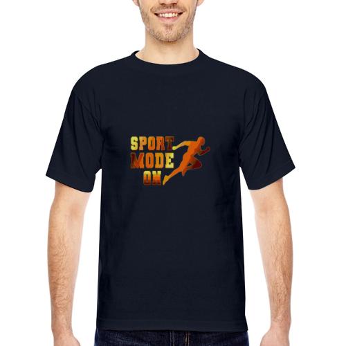 Sport Mode On - Bayside Unisex Heavyweight USA Made T-Shirt