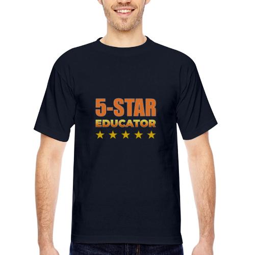 Five-Star Educator - Bayside Unisex Heavyweight USA Made T-Shirt