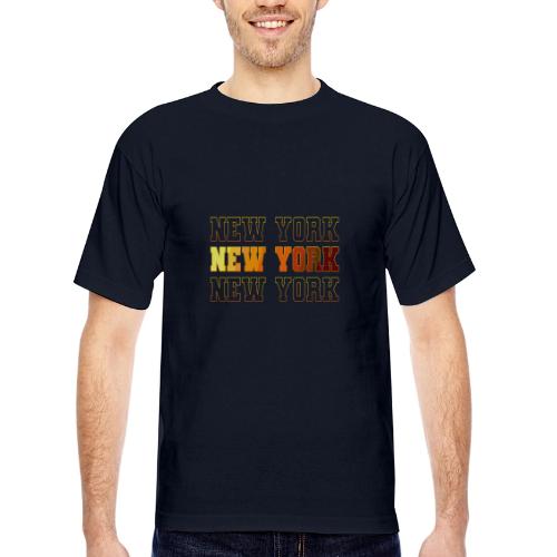 New York Varsity Echo - Bayside Unisex Heavyweight USA Made T-Shirt