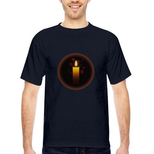Candle - Bayside Unisex Heavyweight USA Made T-Shirt
