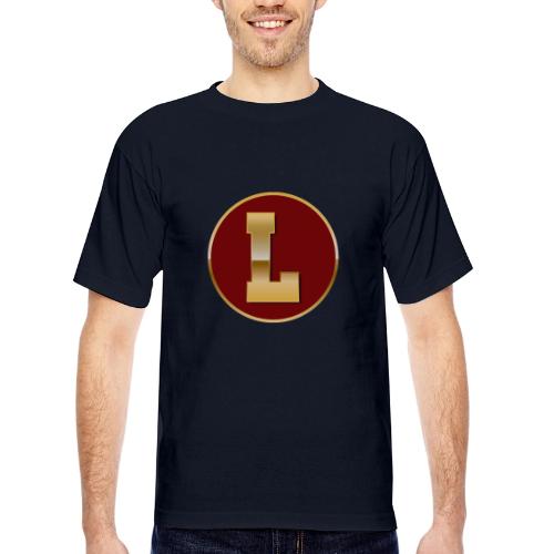 Letter L – Capital Varsity Alphabet Monogram - Bayside Unisex Heavyweight USA Made T-Shirt