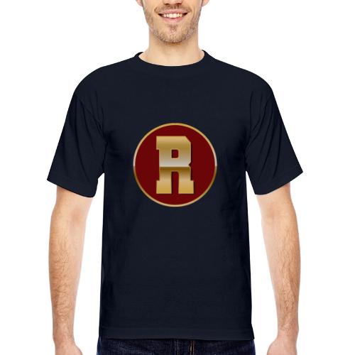 Letter R – Capital Varsity Alphabet Monogram - Bayside Unisex Heavyweight USA Made T-Shirt