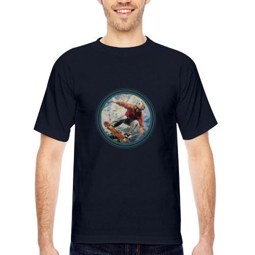 Skateboarding Fuel - Bayside Unisex Heavyweight USA Made T-Shirt