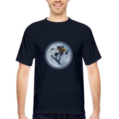Snowboarding Life - Bayside Unisex Heavyweight USA Made T-Shirt