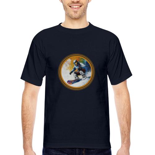 Snowboarding Dreams - Bayside Unisex Heavyweight USA Made T-Shirt