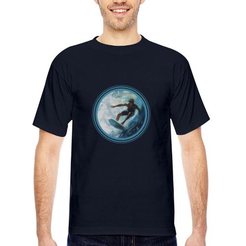 Surfing Freedom - Bayside Unisex Heavyweight USA Made T-Shirt