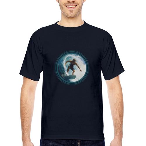 Surfing Horizon - Bayside Unisex Heavyweight USA Made T-Shirt