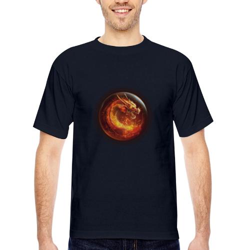 Shadow Dragon Rise - Bayside Unisex Heavyweight USA Made T-Shirt