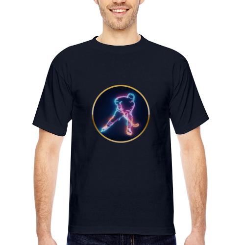 Golden Neon Hockey - Bayside Unisex Heavyweight USA Made T-Shirt