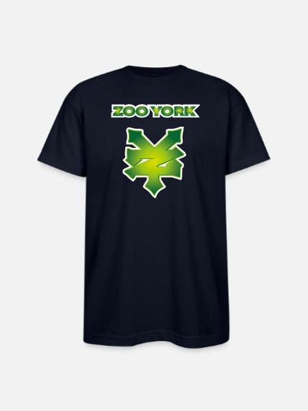 Zoo York Green - Bayside Unisex Heavyweight USA Made T-Shirt - navy