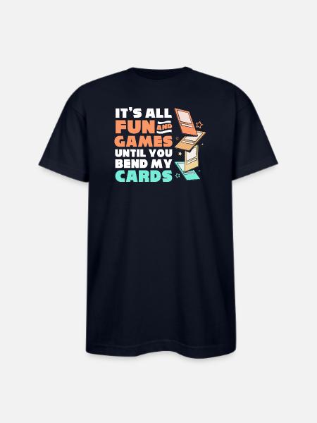 Trading Card Game Card Player - Bayside Unisex Heavyweight USA Made T-Shirt - navy