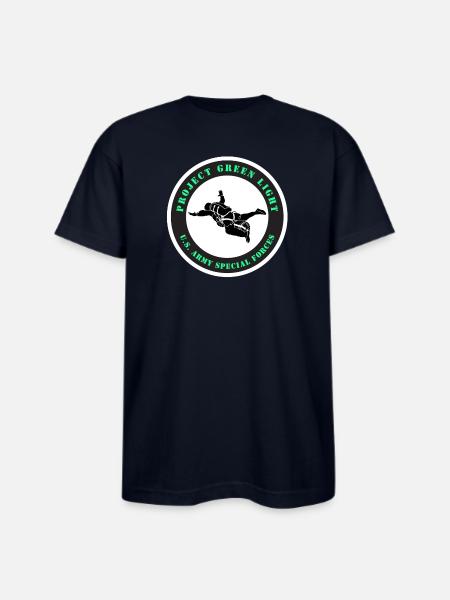 Project Green Light - Bayside Unisex Heavyweight USA Made T-Shirt - navy