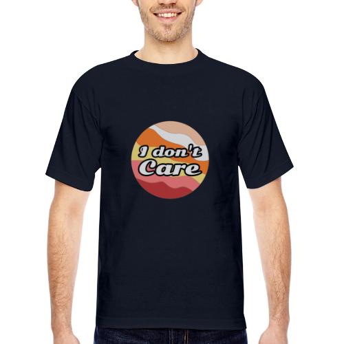 I Don’t Care Vibes - Bayside Unisex Heavyweight USA Made T-Shirt
