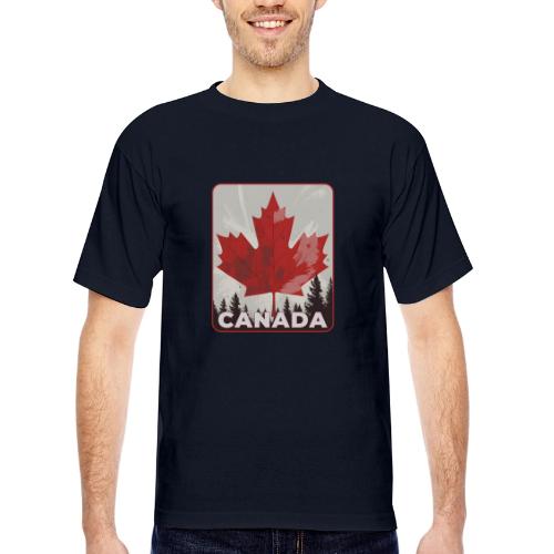 Echoes of Canada - Bayside Unisex Heavyweight USA Made T-Shirt