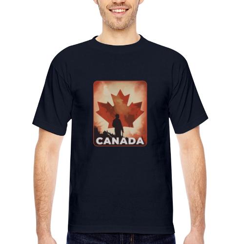 Canada Stands Tall - Bayside Unisex Heavyweight USA Made T-Shirt