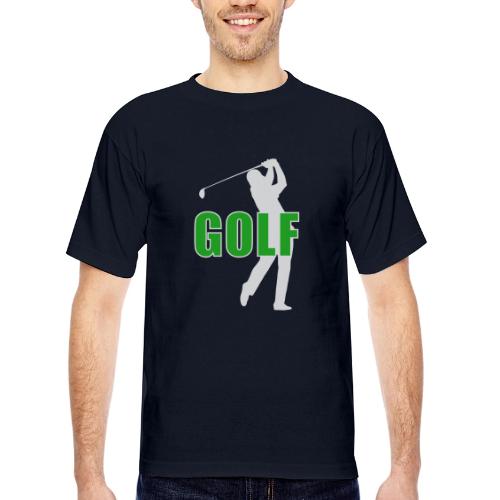 Golf: Classic Golf Motion - Bayside Unisex Heavyweight USA Made T-Shirt