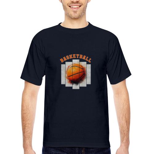 Basketball Element - Bayside Unisex Heavyweight USA Made T-Shirt
