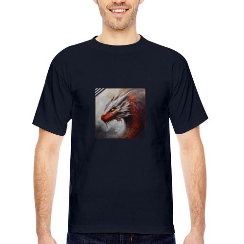Mystic Dragon Realm - Bayside Unisex Heavyweight USA Made T-Shirt