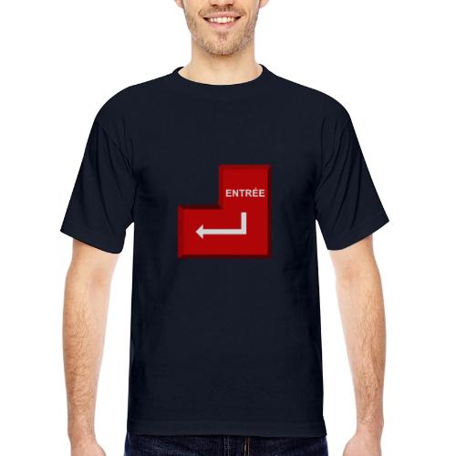 Press Enter - Bayside Unisex Heavyweight USA Made T-Shirt