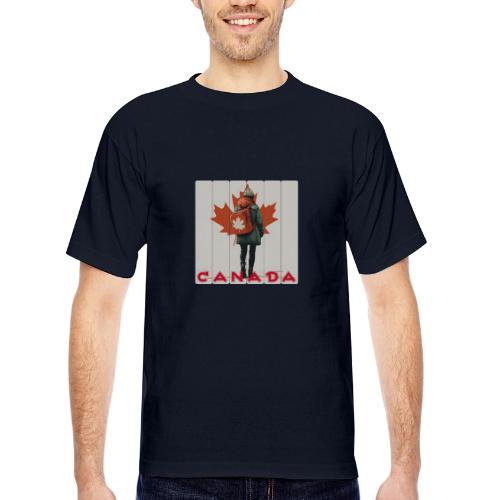 Canada: Proud Canadian Woman - Bayside Unisex Heavyweight USA Made T-Shirt