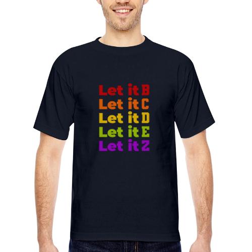 Let It Be Alphabetical - Bayside Unisex Heavyweight USA Made T-Shirt