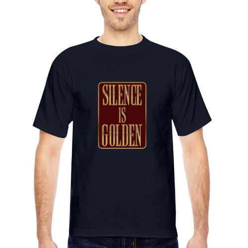 Silence Is Golden - Bayside Unisex Heavyweight USA Made T-Shirt