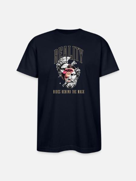 Face - Bayside Unisex Heavyweight USA Made T-Shirt - navy