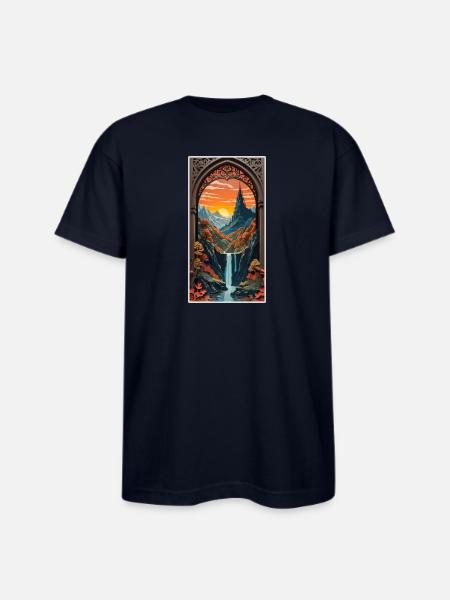 Fantastic Journey - Bayside Unisex Heavyweight USA Made T-Shirt - navy